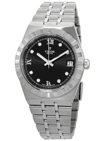 Tudor Royal Automatic Diamond Black Dial 34 mm Watch M28400-0004 - TUDOR - BALAAN 1