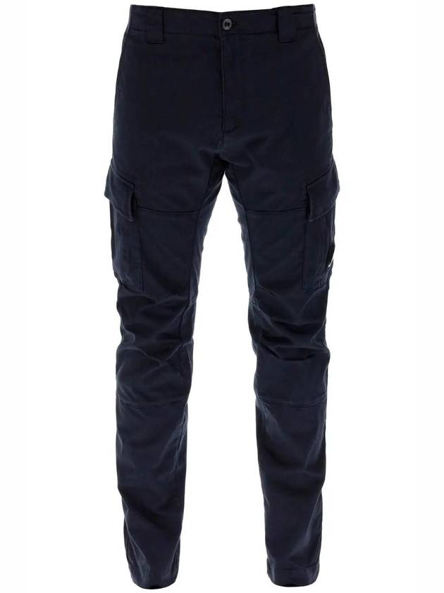 Stretch Sateen Ergonomic Lens Cargo Straight Pants Navy - CP COMPANY - BALAAN 1