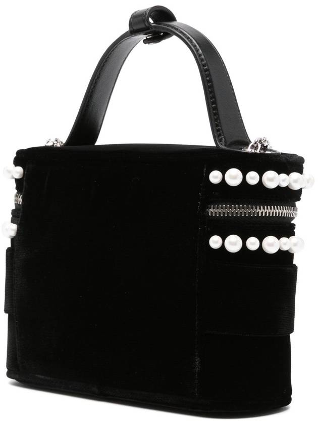 Vanity Très Vivier Micro Velvet Tote Bag Black - ROGER VIVIER - BALAAN 3