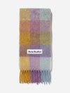 Check Mohair Muffler Violet Yellow - ACNE STUDIOS - BALAAN 2