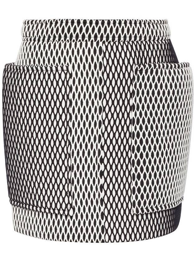 Pocket Mesh and Neoprene H-Line Skirt - BURBERRY - BALAAN 1