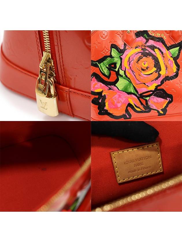 M93687 Orange Sunset Monogram Vernis Rose Alma MM Tote Bag - LOUIS VUITTON - BALAAN 7