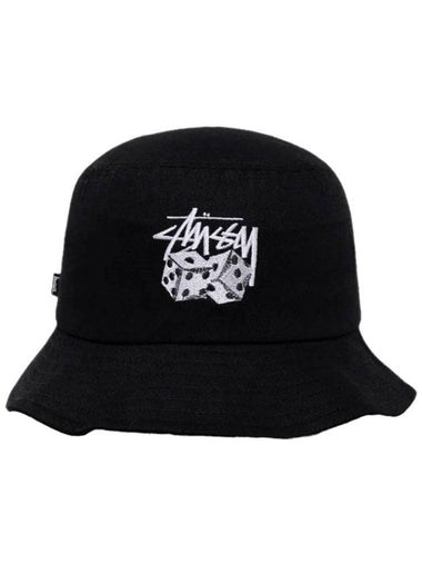 Pair Of Dice Bucket Hat Black - STUSSY - BALAAN 1