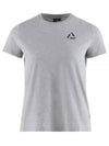 Luna Scrambling SS Tee Woman Gray Melange 10233 905 - KLATTERMUSEN - BALAAN 1