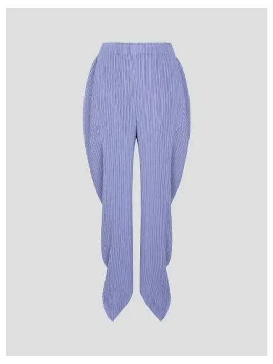 Leaf Pleated Pants Asagao Purple Domestic Product GM0024073158477 - ISSEY MIYAKE - BALAAN 1