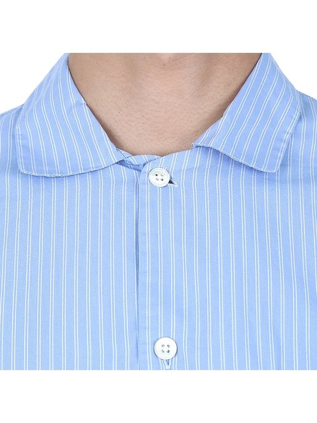 poplin long-sleeved shirt pinstripe - TEKLA - 11