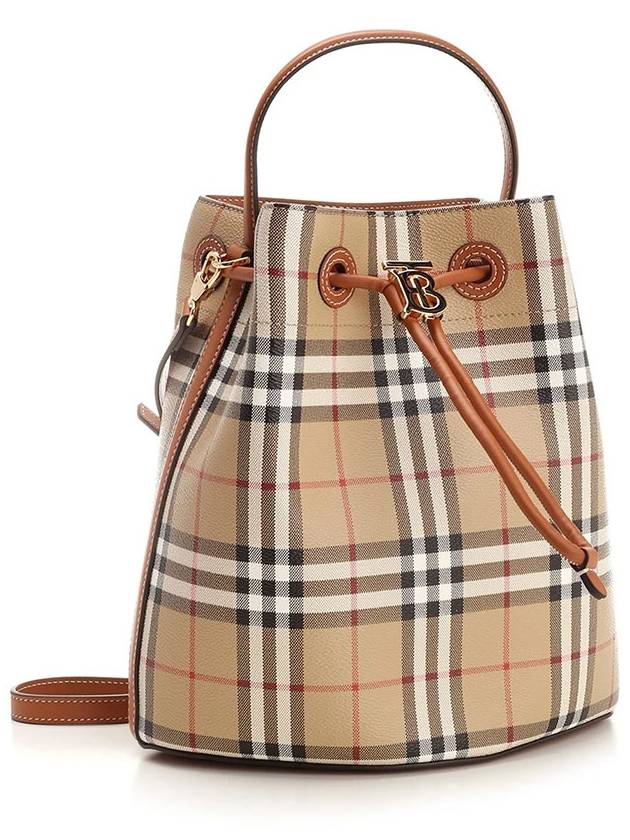 TB Check Print Small Bucket Bag Archive - BURBERRY - BALAAN 3