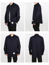 flannel snap front shirt jacket - THOM BROWNE - BALAAN.