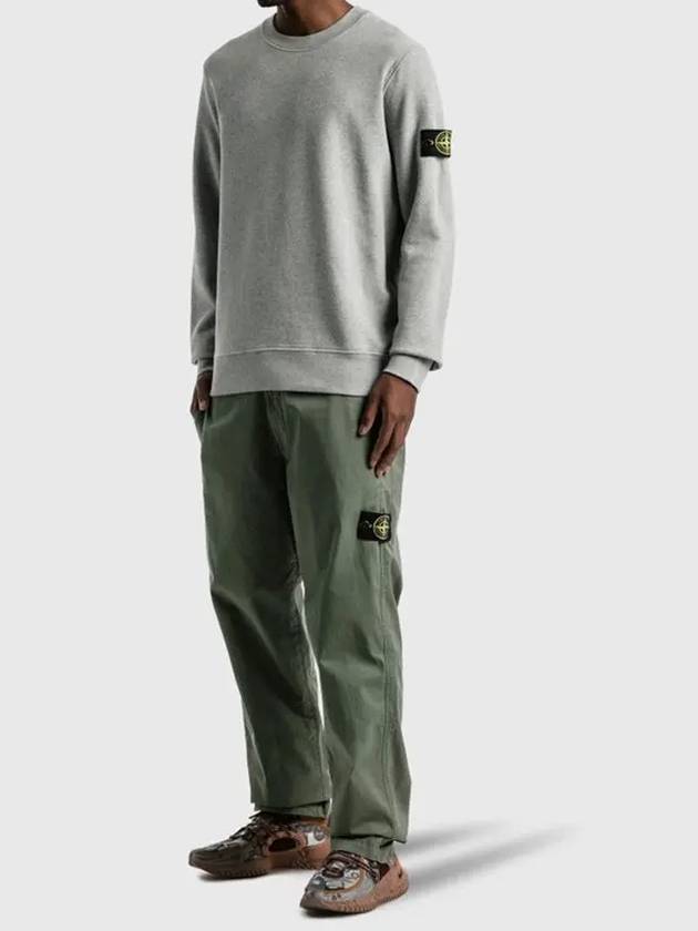 Stone Island Compass Wappen Brushed Cotton Classic Sweatshirt Sweatshirt Gray - STONE ISLAND - BALAAN 2