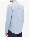 Small Fox Head Patch Classic Long Slevee Shirt Light Blue - MAISON KITSUNE - BALAAN 5