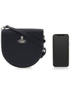 Saffiano Saddle Cross Bag Black - VIVIENNE WESTWOOD - BALAAN 7