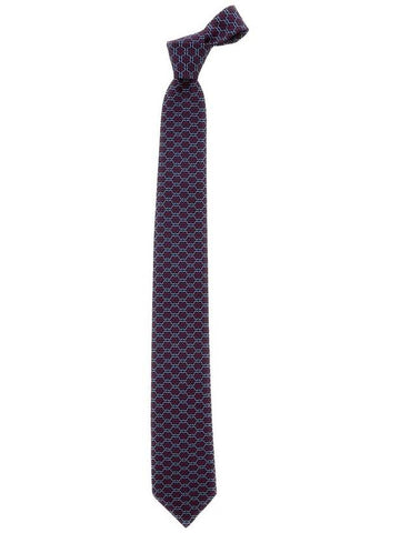 Multicolor Tie With All-Over Print In Silk Man - SALVATORE FERRAGAMO - BALAAN 1