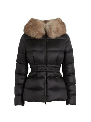 Women s BOED short padded jacket brown fur black 238508 - MONCLER - BALAAN 1