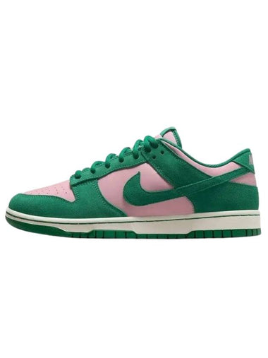 Dunk Retro SE Low Top Sneakers Medium Soft Pink Malachite - NIKE - BALAAN 1