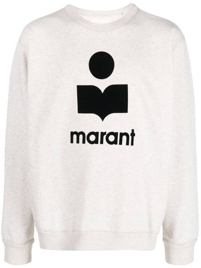 Mikoy Big Logo Cotton Sweatshirt Ecru - ISABEL MARANT - BALAAN 2