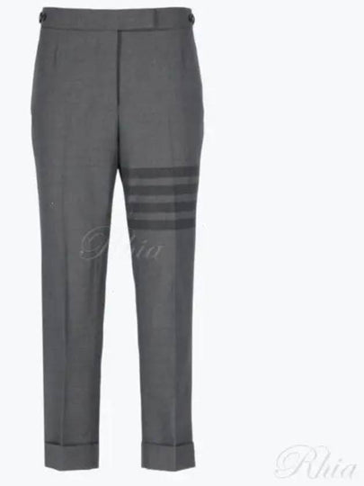 4-Bar Wool Crop Pants Grey - THOM BROWNE - BALAAN 2