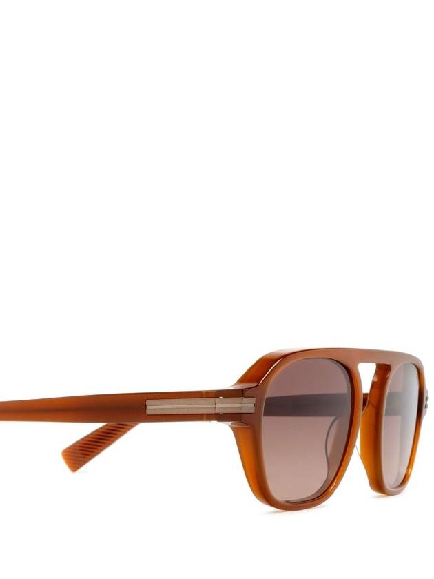 Zegna EZ0241 Shiny Light Brown - ERMENEGILDO ZEGNA - BALAAN 3