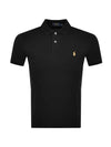 Embroidery Pony Logo Cotton Short Sleeve Polo Shirt Black - POLO RALPH LAUREN - BALAAN 1