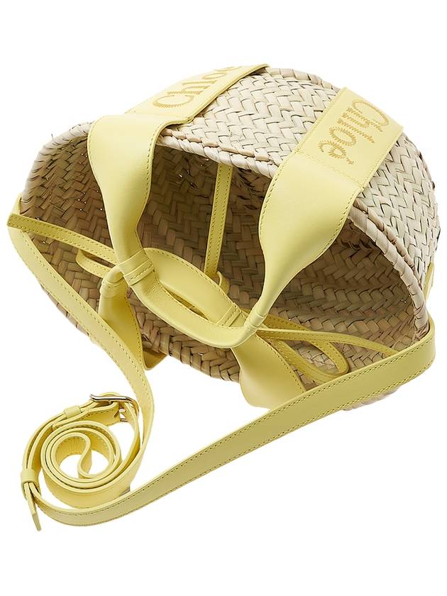 Sense Small Raffia Tote Bag Beige Yellow - CHLOE - BALAAN 5