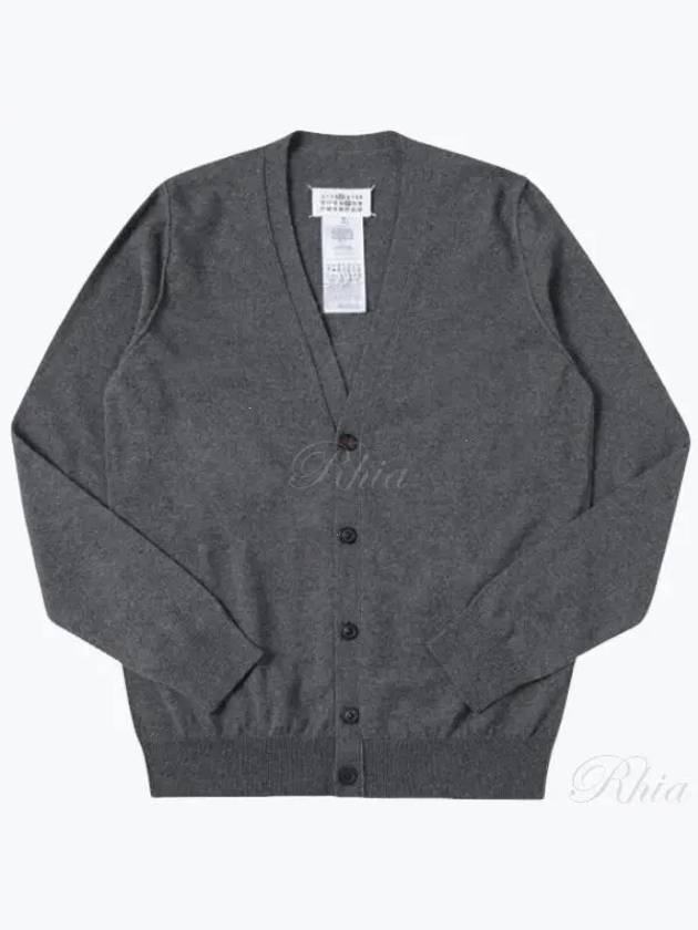 Cashmere Back Stitch Cardigan Grey - MAISON MARGIELA - BALAAN 2