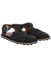 Grained Calfskin Fisherman Sandals Black - MARNI - BALAAN 2