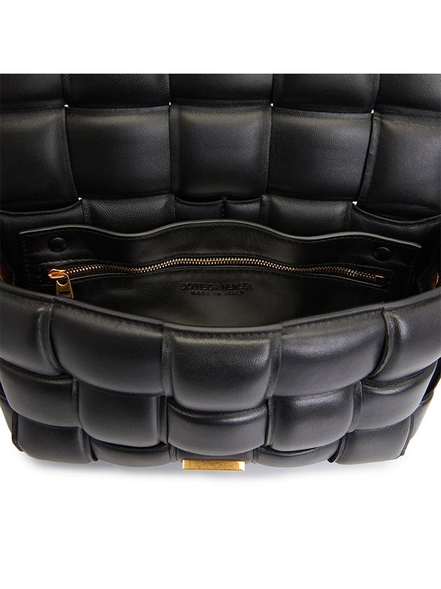 Gold Hardware Padded Cassette Cross Bag Black - BOTTEGA VENETA - BALAAN 11