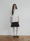 Wrikle Emboss Open Collar Shirt_White_W - KINETO - BALAAN 2