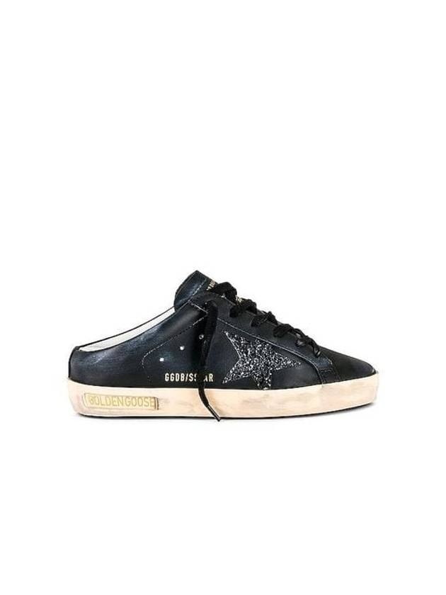 Superstar Glitter Star Low Top Sneakers Black - GOLDEN GOOSE - BALAAN 1