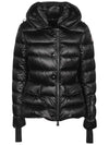 ARMONIQUE logo patch hood padded jacket black 1A000 41 53071 999 - MONCLER - BALAAN 1