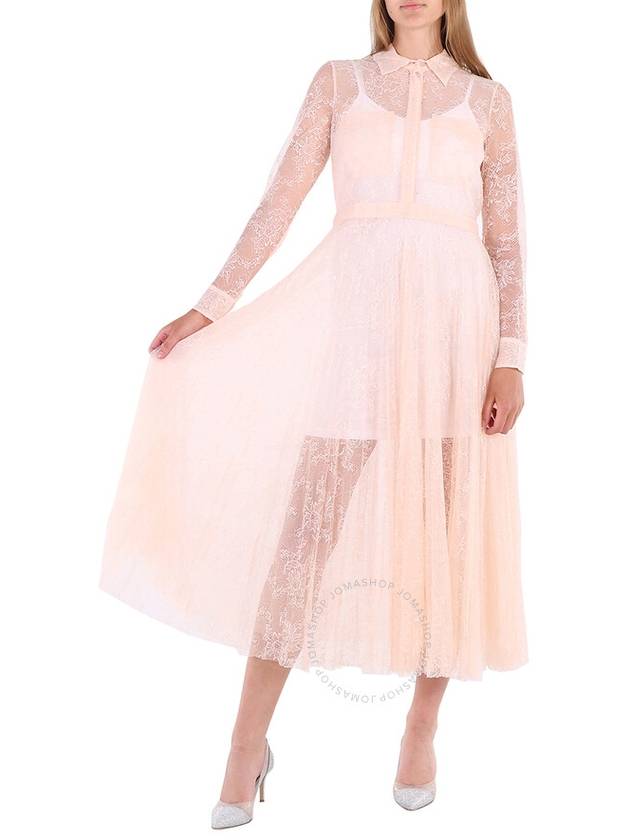 Burberry Ladies Pleated Lace Dress In Powder Pink, Brand Size 10 (US Size 8) - BURBERRY - BALAAN 2