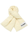 Logo Label Stitched Padded Down Scarf Dune - JIL SANDER - BALAAN 2