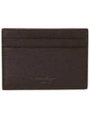 Man's Leather Card Wallet Brown - SALVATORE FERRAGAMO - BALAAN 3