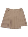 Wrap pleated skirt BEIGE WOMAN - MALBON GOLF - BALAAN 2