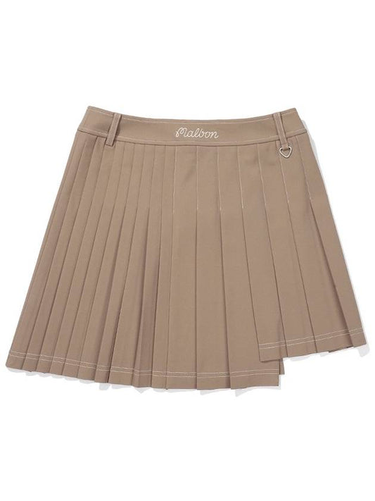 Wrap pleated skirt BEIGE WOMAN - MALBON GOLF - BALAAN 2