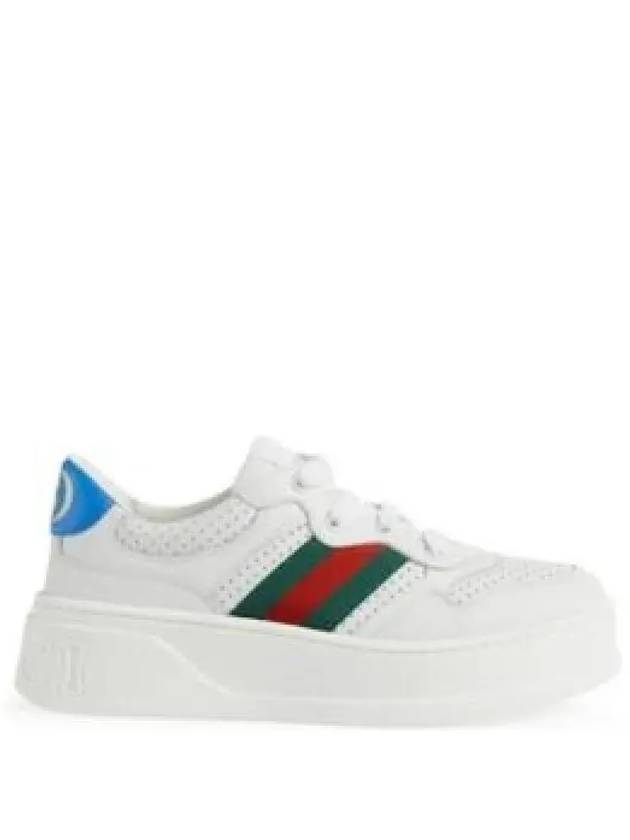 702916 UPG10 Kids Interlocking G Web Sneakers White 1337601 - GUCCI - BALAAN 1