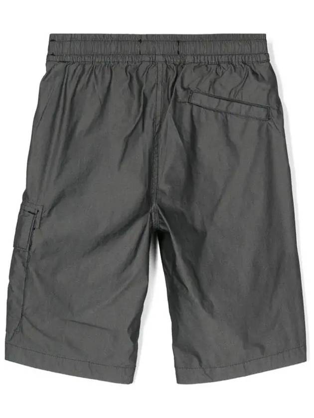 Kids Waffen Patch Short Pants Black 8016L0501 V0029 - STONE ISLAND - BALAAN 3