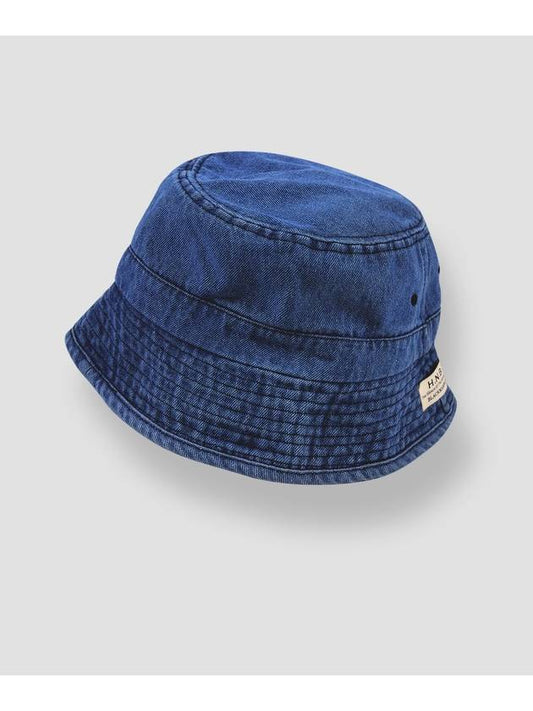 Old School Washed Denim Bucket Hat Deep Blue - BLACKMAMBA - BALAAN 2