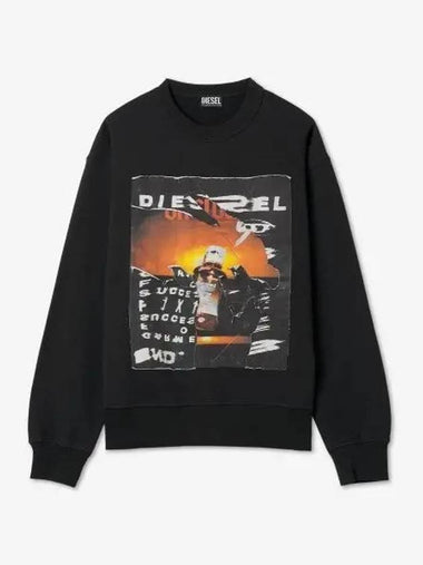 Max Pope Sweatshirt Black A085270EJAA9XXSS23 - DIESEL - BALAAN 1