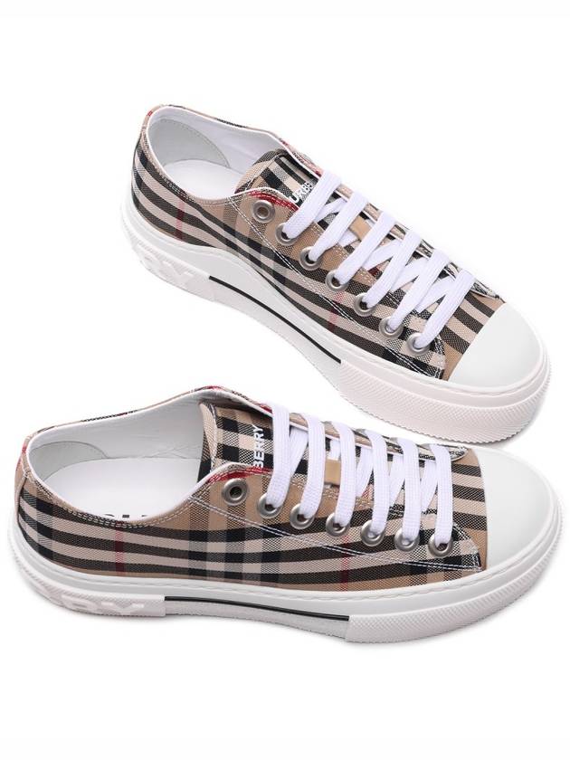 Vintage Check Cotton Sneakers Archive Beige - BURBERRY - BALAAN 6