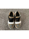 Check Velcro Cotton Canvas Sneakers 40 5 - BURBERRY - BALAAN 9