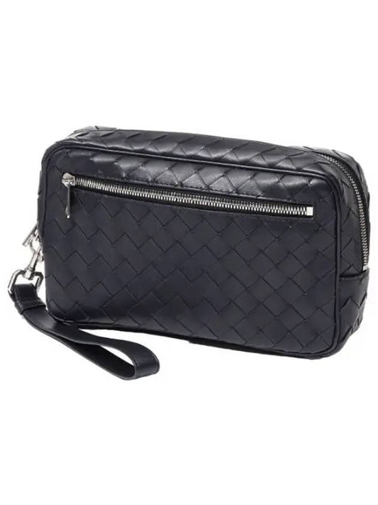 Intrecciato wrist strap pouch bag men s clutch - BOTTEGA VENETA - BALAAN 1