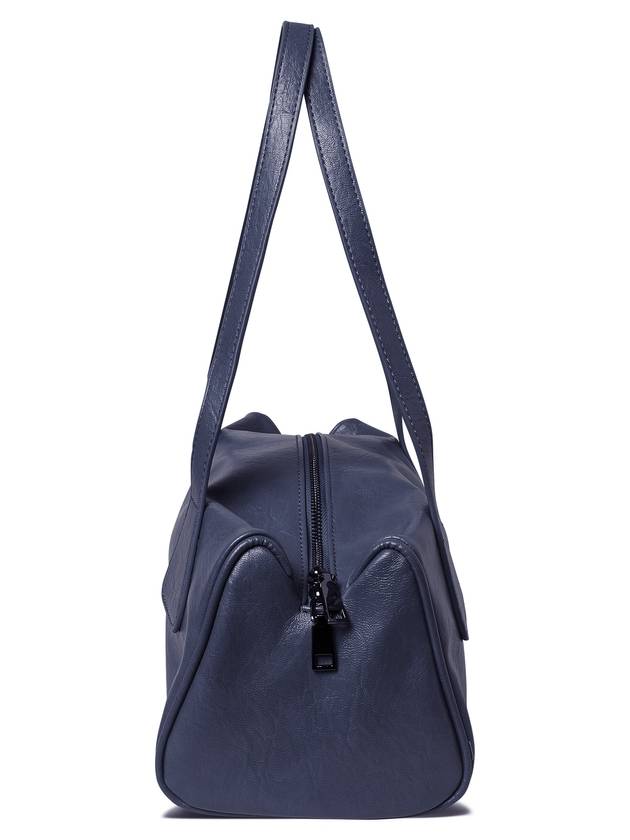 Eco leather square shoulder bag Navy - THE GREEN LAB - BALAAN 7