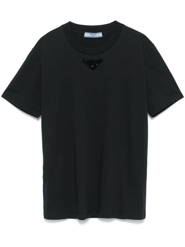 bead-embellished T-shirt - PRADA - BALAAN 1