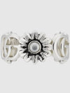 Double G Flower Ring Silver - GUCCI - BALAAN 5