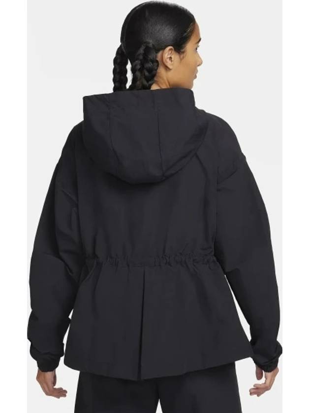 NSW Everything Woven Oversized Hooded Jacket Black - NIKE - BALAAN 3