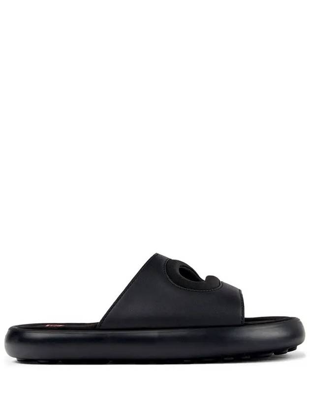 Twins Textile Leather Slide Slipper Black - CAMPER - BALAAN 2