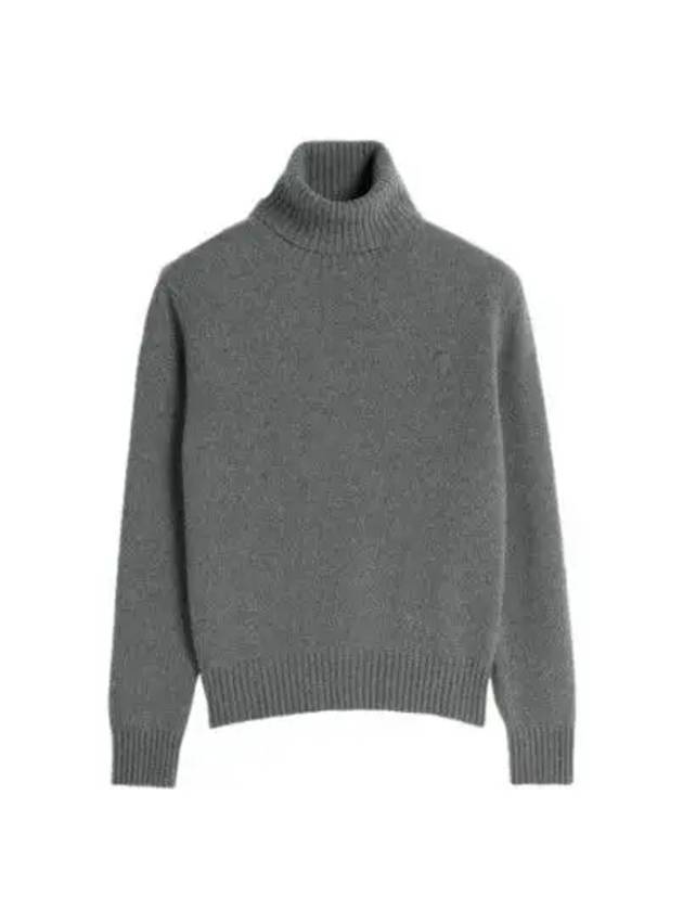 Cashmere Turtleneck Grey - AMI - BALAAN 2