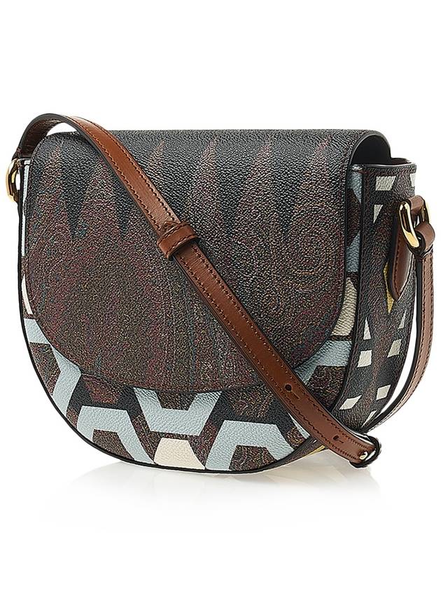 Women's Leather Shoulder Bag Brown - ETRO - BALAAN 3