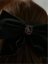 ANC SATIN VELVET RIBBON HAIR PIN_KHAKI - ANOETIC - BALAAN 4