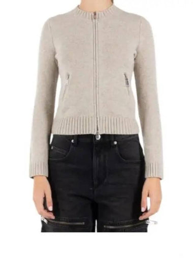 Lynda Zip Up Knit Cardigan Light Grey - ISABEL MARANT - BALAAN 1